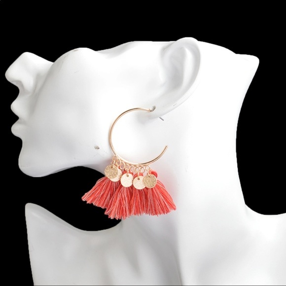 Geometric Tassel Earrings Charm Summer Jewelry - Picture 3 of 3